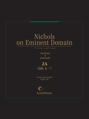 cover image of Nichols on Eminent Domain